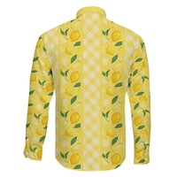 Hawaii Lemon Palaka Family Matching Off Shoulder Maxi Dress and Hawaiian Shirt Striped Stylized LT01 - Polynesian Pride