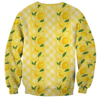 Hawaii Lemon Palaka Sweatshirt Striped Stylized