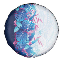 Hawaii Tropical Plant UliUli Spare Tire Cover Vibrant Polynesian Pattern