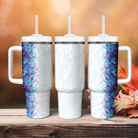 Hawaii Tropical Plant UliUli Tumbler With Handle Vibrant Polynesian Pattern LT01 - Polynesian Pride