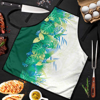 Hawaii Tropical Plant Omaomao Apron Vibrant Polynesian Pattern