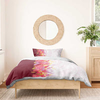 Hawaii Tropical Plant Akala Bedding Set Vibrant Polynesian Pattern