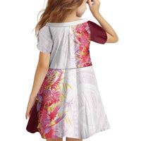 Hawaii Tropical Plant Akala Family Matching Mermaid Dress and Hawaiian Shirt Vibrant Polynesian Pattern