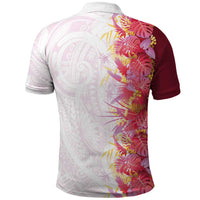 Hawaii Tropical Plant Akala Polo Shirt Vibrant Polynesian Pattern LT01 - Polynesian Pride