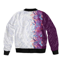 Hawaii Tropical Plant Poni Bomber Jacket Vibrant Polynesian Pattern LT01 - Polynesian Pride