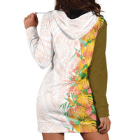 Hawaii Tropical Plant Lenalena Hoodie Dress Vibrant Polynesian Pattern LT01 - Polynesian Pride