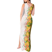 Hawaii Tropical Plant Lenalena Tank Maxi Dress Vibrant Polynesian Pattern
