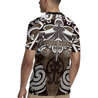 Personalised Maori Kati Mamoe Rugby Jersey Silver Fern Kowhaiwhai Art