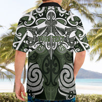 Personalised Maori Ngati Awa Hawaiian Shirt Silver Fern Kowhaiwhai Art