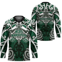 Personalised Maori Ngati Maniapoto Hockey Jersey Silver Fern Kowhaiwhai Art