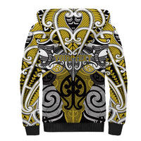 Personalised Maori Ngati Whatua Sherpa Hoodie Silver Fern Kowhaiwhai Art