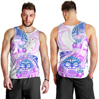 Kia Ora Maori New Zealand Pastel Men Tank Top Sun Ta Moko Lilac Version LT01 - Polynesian Pride