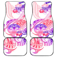 Kia Ora Maori New Zealand Pastel Car Mats Sun Ta Moko Sweet Version LT01 Pink - Polynesian Pride