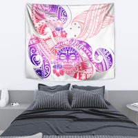 Kia Ora Maori New Zealand Pastel Tapestry Sun Ta Moko Sweet Version LT01 - Polynesian Pride