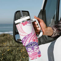 Kia Ora Maori New Zealand Pastel Tumbler With Handle Sun Ta Moko Sweet Version