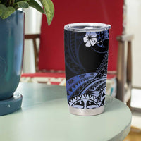 Aotearoa Kia Ora New Zealand Ta Moko Blue Version Tumbler Cup