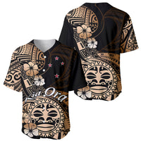 Aotearoa Kia Ora New Zealand Ta Moko Gold Version Baseball Jersey LT01 - Polynesian Pride