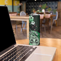 Aotearoa Kia Ora New Zealand Ta Moko Green Version Skinny Tumbler