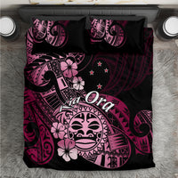 Aotearoa Kia Ora New Zealand Ta Moko Pink Version Bedding Set LT01 Pink - Polynesian Pride