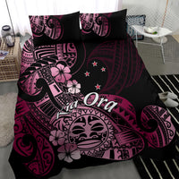 Aotearoa Kia Ora New Zealand Ta Moko Pink Version Bedding Set LT01 - Polynesian Pride