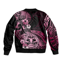 Aotearoa Kia Ora New Zealand Ta Moko Pink Version Bomber Jacket LT01 - Polynesian Pride