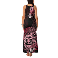 Aotearoa Kia Ora New Zealand Ta Moko Red Version Family Matching Tank Maxi Dress and Hawaiian Shirt LT01 - Polynesian Pride