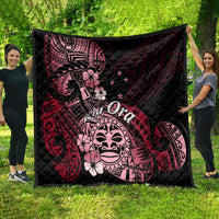 Aotearoa Kia Ora New Zealand Ta Moko Red Version Quilt LT01 - Polynesian Pride