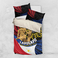 Lapulapu The First Filipino Hero Bedding Set Polynesian Pattern