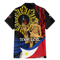 Personalized Lapulapu The First Filipino Hero Family Matching Mermaid Dress and Hawaiian Shirt Polynesian Pattern