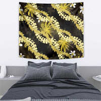 Puakenikeni Maile Lei Tapestry Frangipani Yellow Tropical Leaves LT01 - Polynesian Pride