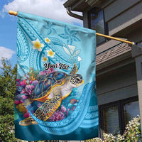 Personalized Hawaii Sea Turtle Garden Flag Hawaii Map Ocean Vibes