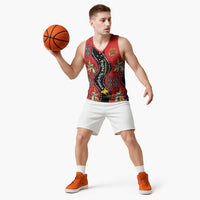 Papua New Guinea 50th Independence Basketball Jersey PNG Batik Pattern LT01 - Polynesian Pride