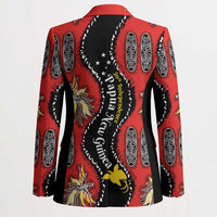 Papua New Guinea 50th Independence Blazer PNG Batik Pattern - Polynesian Pride
