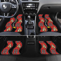 Papua New Guinea 50th Independence Car Mats PNG Batik Pattern - Polynesian Pride