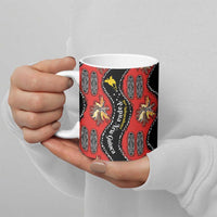 Papua New Guinea 50th Independence Ceramic Mug PNG Batik Pattern LT01 - Polynesian Pride