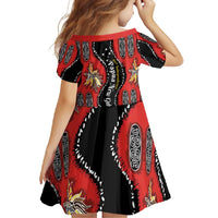 Papua New Guinea 50th Independence Family Matching Off Shoulder Maxi Dress and Hawaiian Shirt PNG Batik Pattern - Polynesian Pride