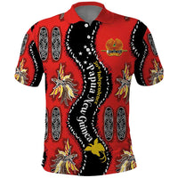 Papua New Guinea 50th Independence Polo Shirt PNG Batik Pattern - Polynesian Pride