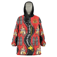 Papua New Guinea 50th Independence Wearable Blanket Hoodie PNG Batik Pattern - Polynesian Pride