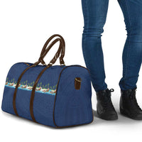 Hawaii Santa Riding Sea Turtle Travel Bag Mele Kalikimaka Polynesian Pattern LT01 - Polynesian Pride