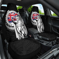 Hawaii King Kamehameha Car Seat Cover Flag Polynesian Pattern