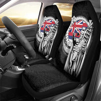 Hawaii King Kamehameha Car Seat Cover Flag Polynesian Pattern