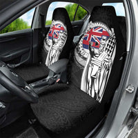 Hawaii King Kamehameha Car Seat Cover Flag Polynesian Pattern
