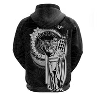 Personalized Hawaii King Kamehameha Hoodie Flag Polynesian Pattern LT01 - Polynesian Pride