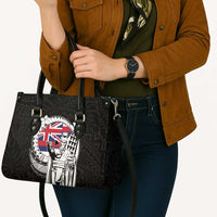Hawaii King Kamehameha Leather Bag Flag Polynesian Pattern