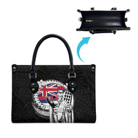 Hawaii King Kamehameha Leather Bag Flag Polynesian Pattern