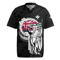 Personalized Hawaii King Kamehameha Rugby Jersey Flag Polynesian Pattern