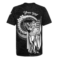 Personalized Hawaii King Kamehameha Rugby Jersey Flag Polynesian Pattern