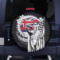 Hawaii King Kamehameha Spare Tire Cover Flag Polynesian Pattern