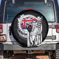 Hawaii King Kamehameha Spare Tire Cover Flag Polynesian Pattern