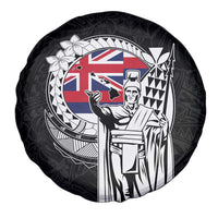 Hawaii King Kamehameha Spare Tire Cover Flag Polynesian Pattern